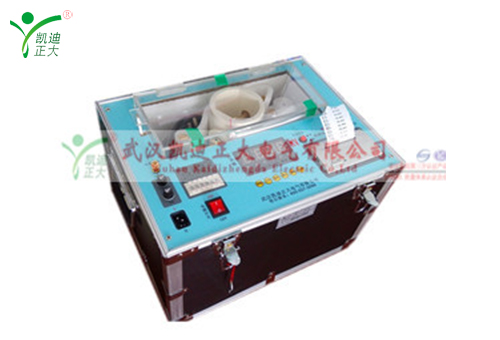 KDJJC絕緣油介電強度測試儀測試電力油設備油樣時？